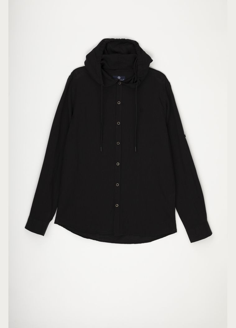 Сорочка однотонна чоловіча 231006 Чорний Stendo (316014520)