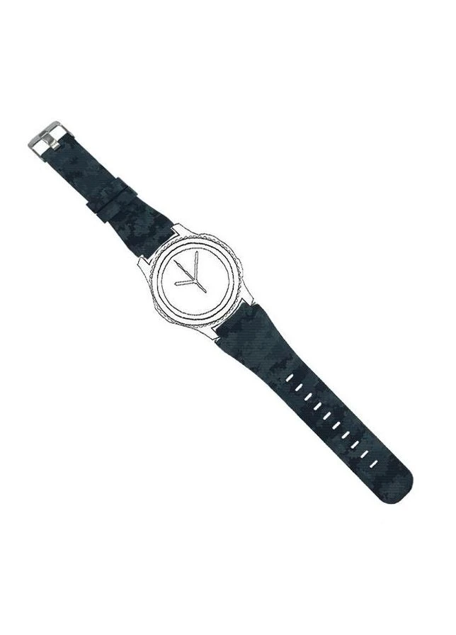 Силиконовый ремешок для часов Samsung Gear S3 Classic SM-R770 / Frontier RM-760 - Grey Camouflage Primo (334011820)