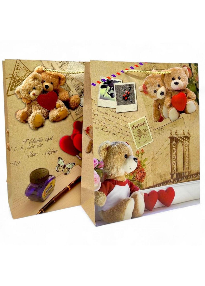 Пакет подарунковий, 32х26х10 см, (МІКС ДІДІВ) (C45045) MIC (362437961)