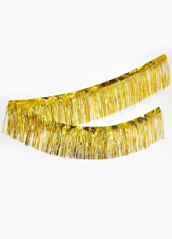 Гирлянда из дождика новогодняя 200 см на 30 см золотистый Jannet Дощик (316680234)