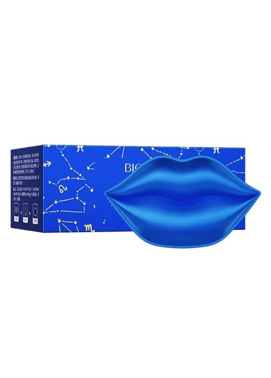 Патчі для губ зволожуючі з екстрактом чорниці для розгладження зморшок та збільшення об'єму 20 штук 60 гр Bioaqua (361865866)