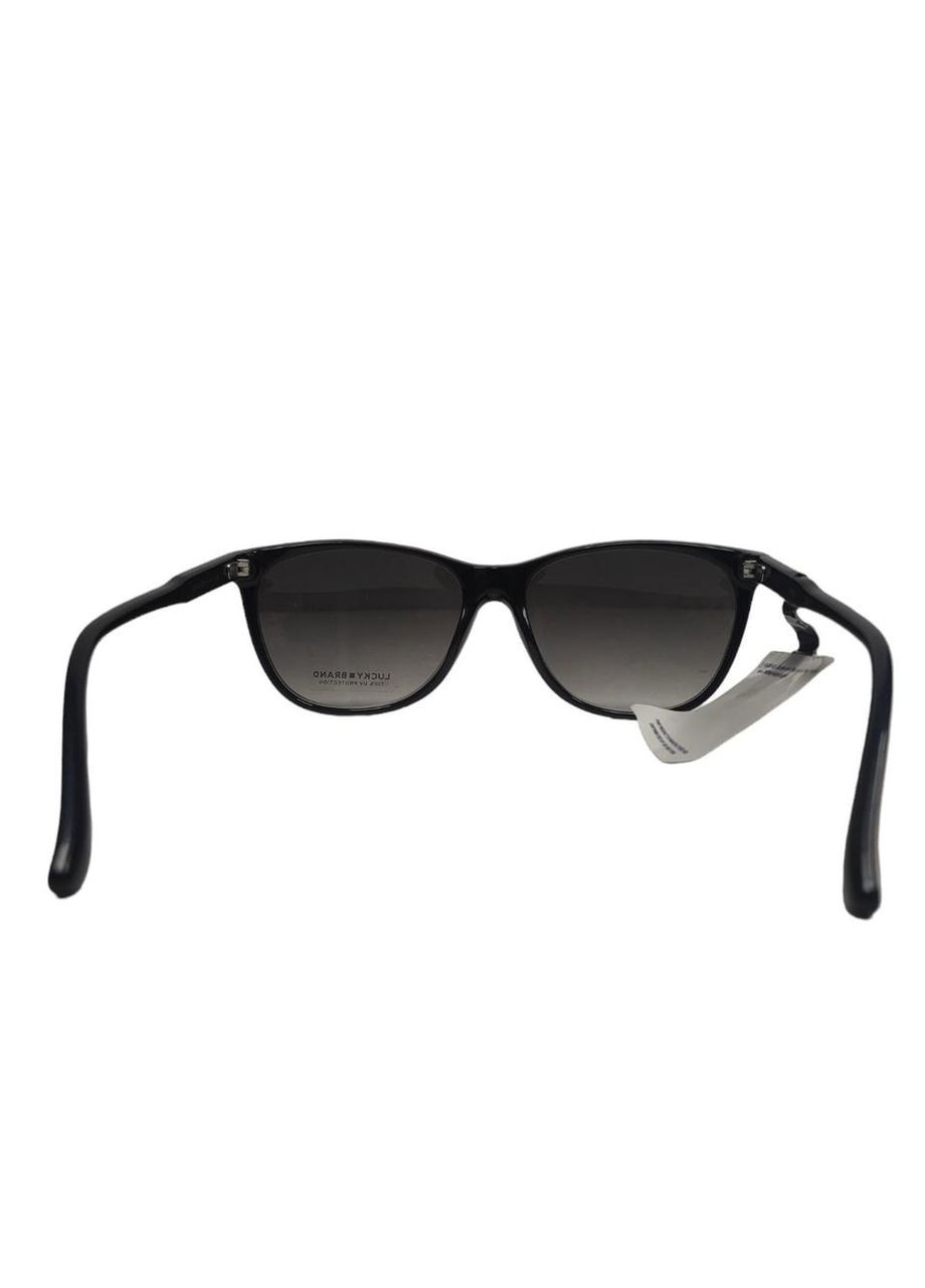 Женские очки, с черной оправой, линзы темно-серого цвета. Lucky Brand slim fit (370442938)