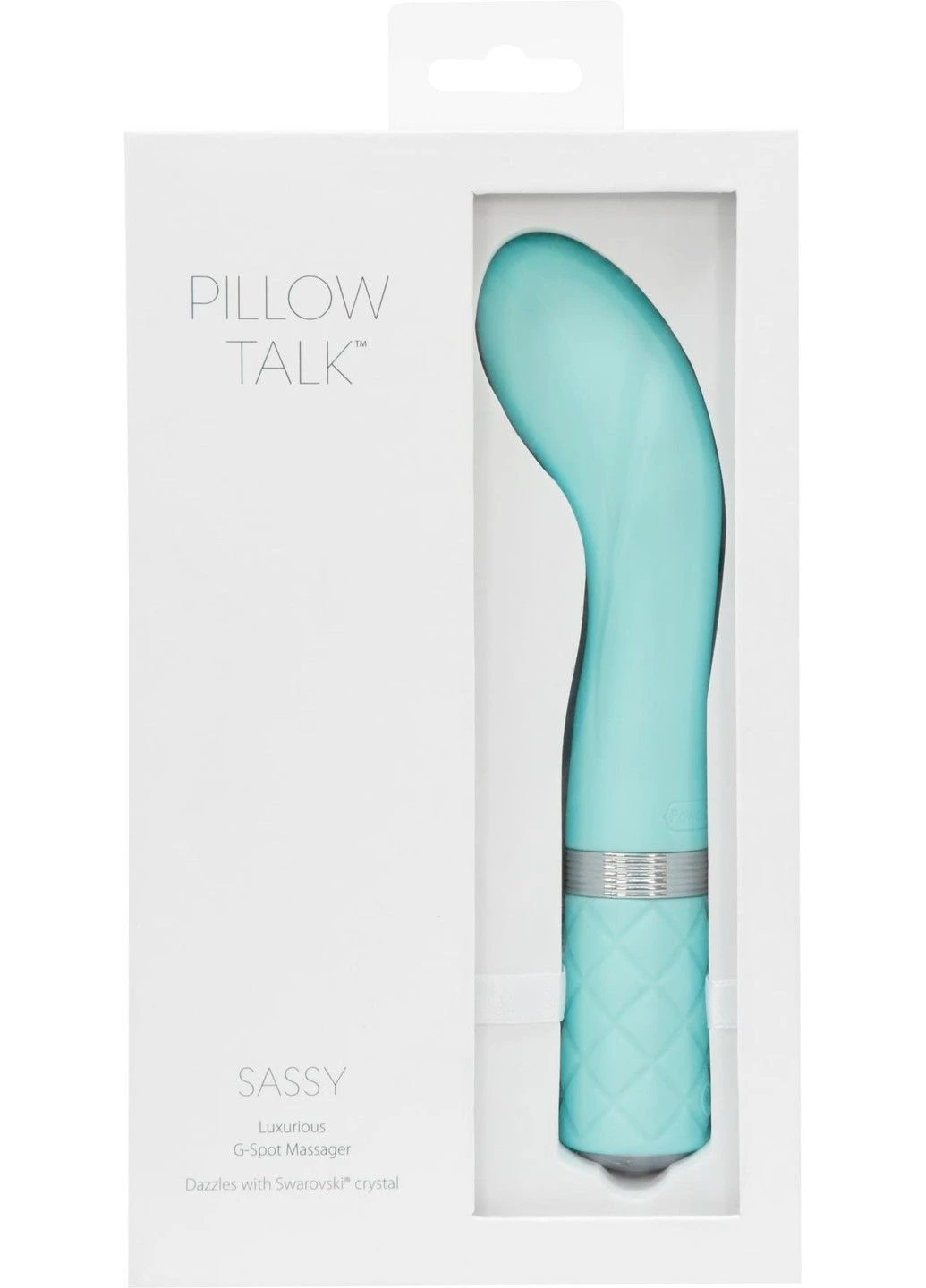 Роскошный вибратор - Sassy Teal с кристаллом Сваровски для точки G, подарочная упаковка Pillow Talk (292786441)