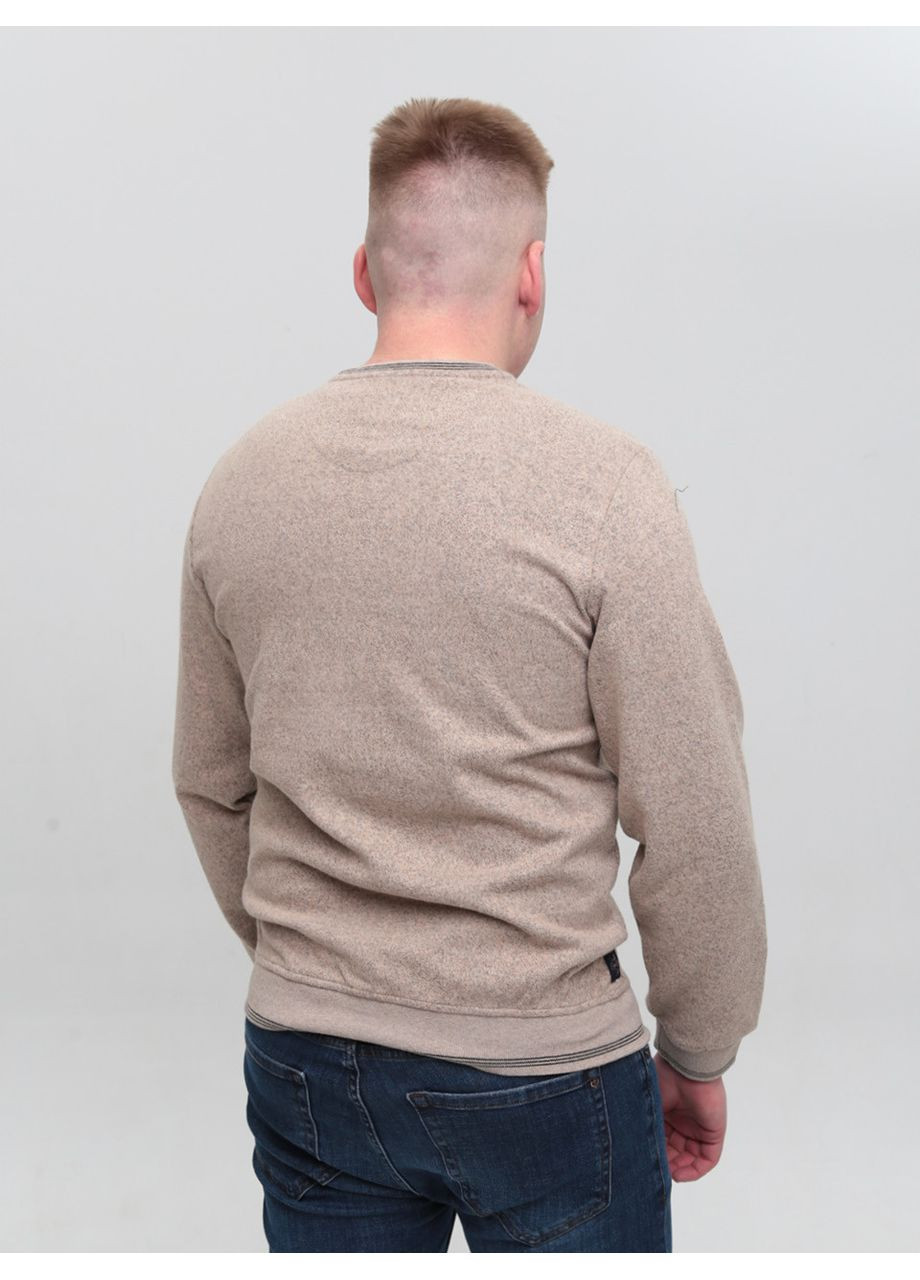 Бежевий джемпер чоловічий бежевий з манжетом джемпер Jean Piere Пряма