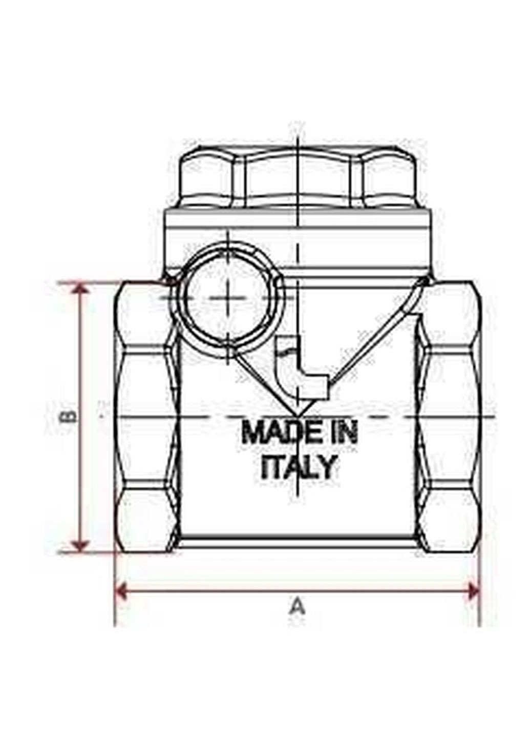 Клапан обратного хода воды ROMA 3/4″ хлопушка 130 Itap (338864048)