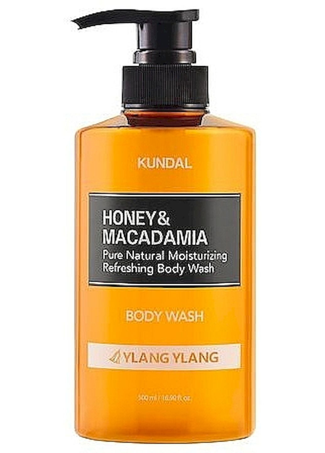 Гель для душу Honey & Macadamia Body Wash Ylang Ylang зволожуючий з ароматом "Іланг-іланг" 500 мл Kundal (297002276)