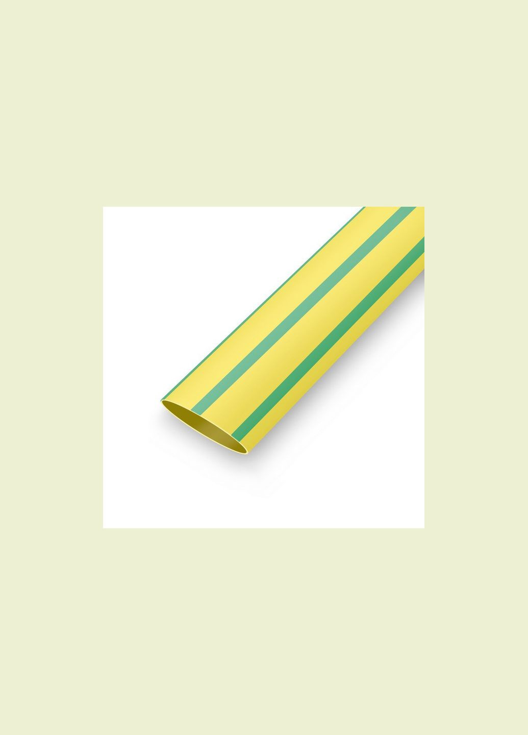 Термоусадочная трубка Ø50,8/25,4мм не поддерживает горение желто-зеленая (1м) [2NF201508GY] Quadro ДКС (344545379)