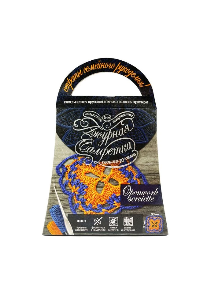 Комплект для творчості своїми руками "Ажурна серветка" SL-01-02 SL-01-02 Danko Toys (392273655)