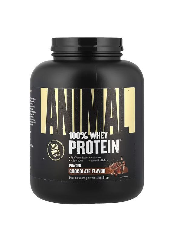 Протеин Animal 100% Whey 1.8 kg Chocolate Universal Nutrition (336546576)