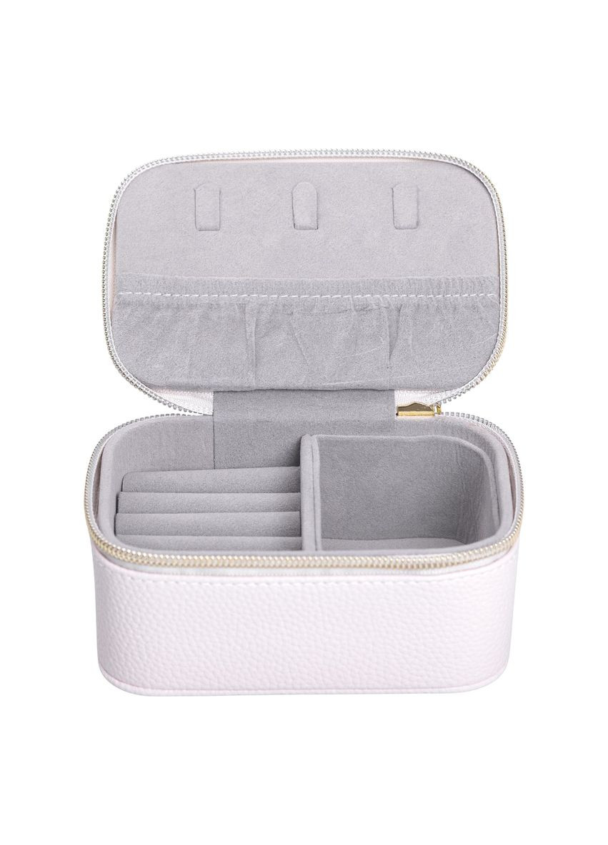 Шкатулка для украшений из эко кожи на молнии мини органайзер для ювелирных изделий для хранения драгоценностей ProDobro (364193329)