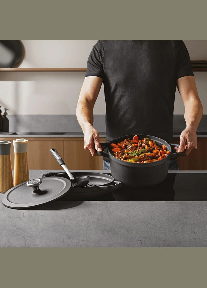 Каструля з кришкою Leo Graphite 5,7 л 3950466 BergHoff (316612870)