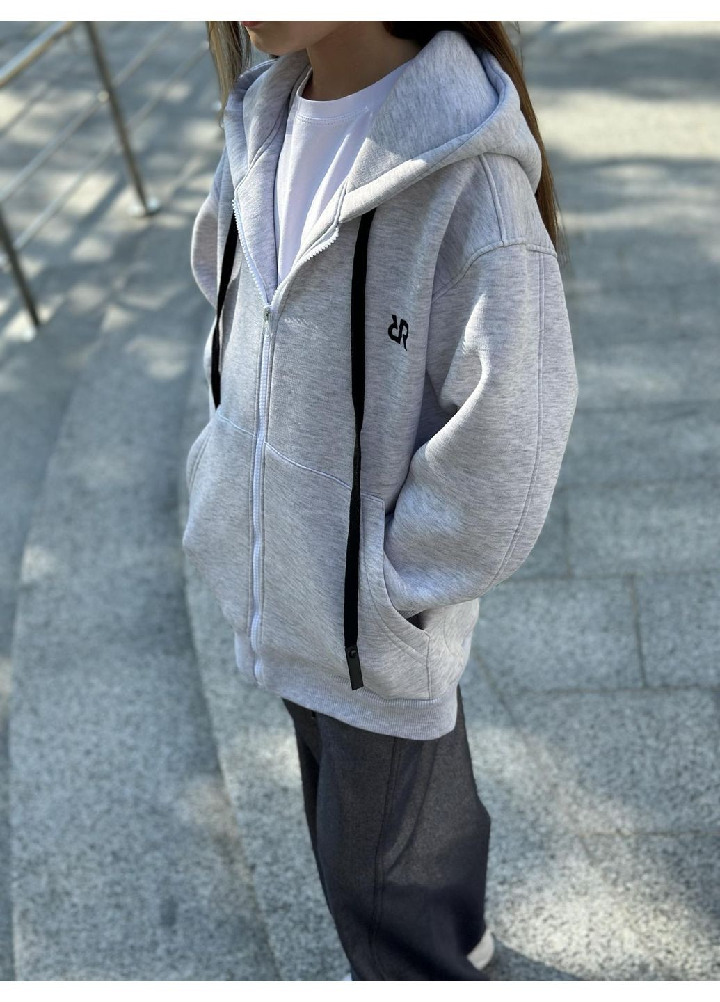 Зип худи на флисе унисекс IRmAS оверсайз (361269258)