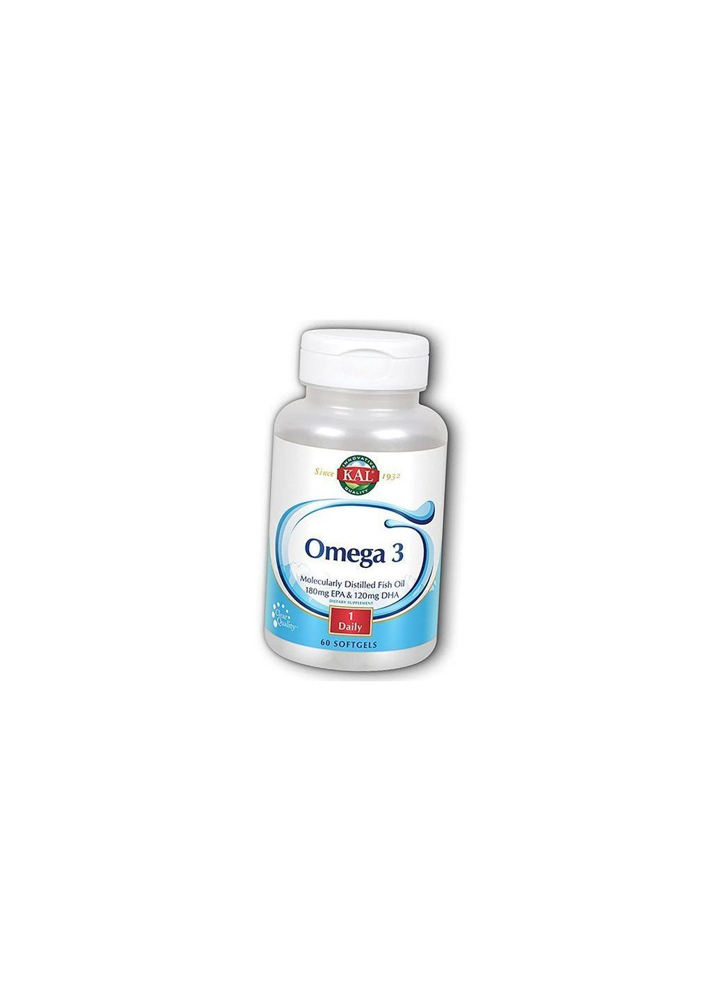 Жирные кислоты, Омега 3, Omega 3, 60гелкапс (67424001) KAL (322729388)