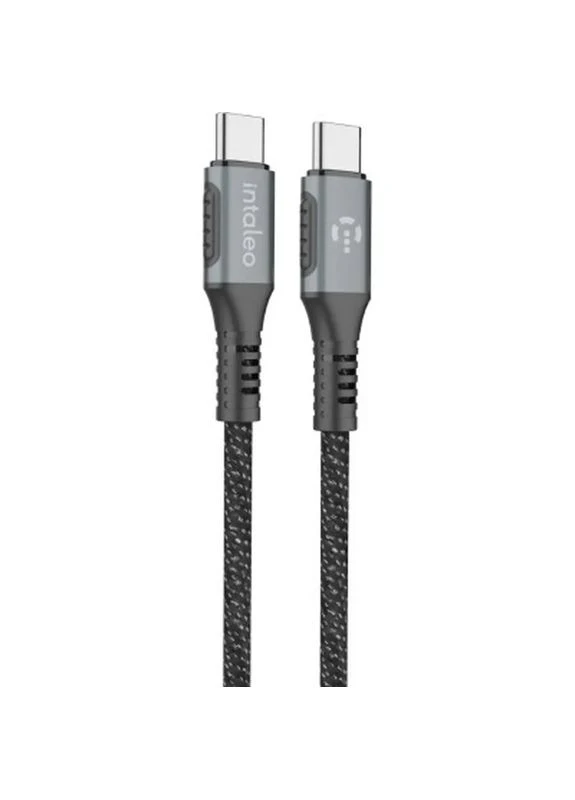 Дата кабель USB-C to USB-C 2.0m CBGPD60WTT2 60W grey (1283126518102) Intaleo (399066459)