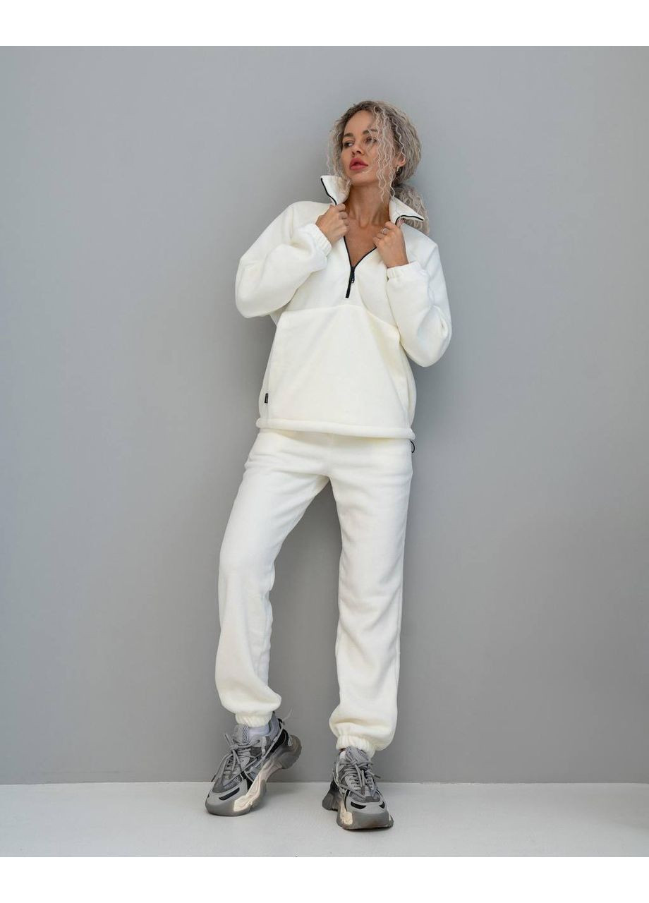 Теплий жіночий флісовий костюм No Brand (370774601)