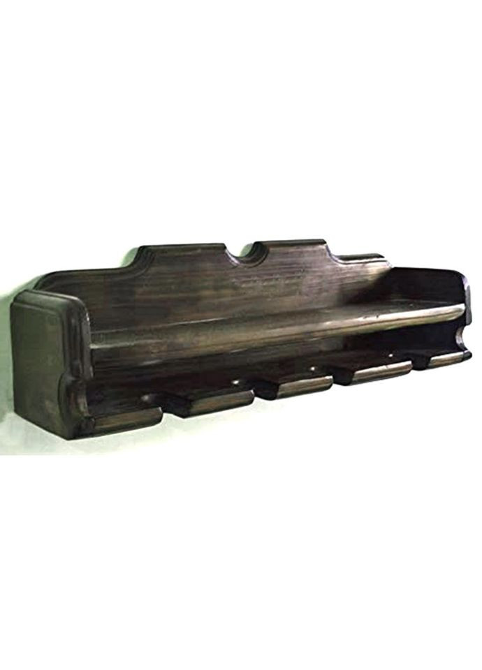 Настінна винна полка з дерева Томісато мокко (ПНК-006010) No Brand (327424278)