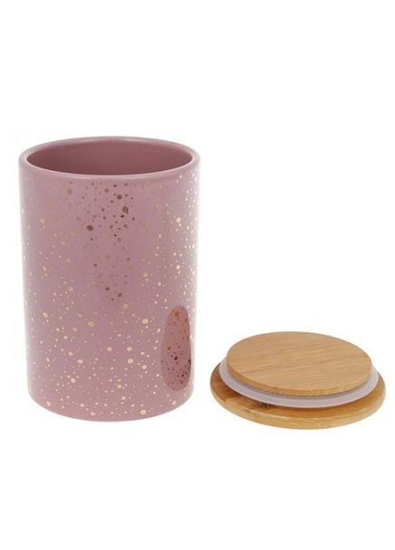 Банка керамічна Краплі з бамбуковою кришкою 0,65 л. 32102 Flora (354225197)