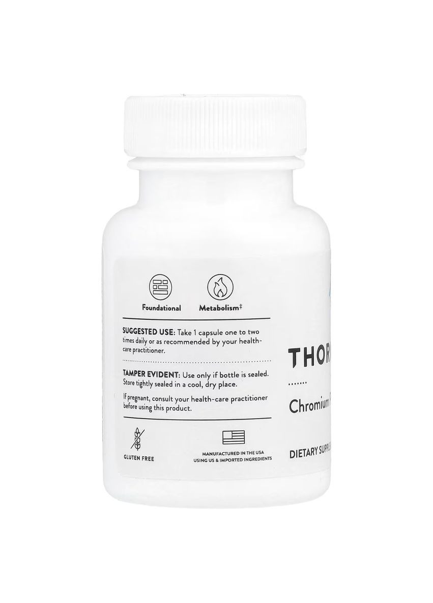 Хром Пиколинат 500 мкг, Chromium Picolinate, 60 капсул Thorne Research (335976812)
