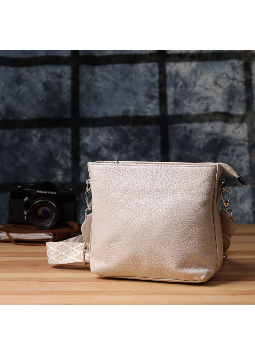 Повседневная плечевая сумка из натуральной кожи 22915 Vintage (349442751)