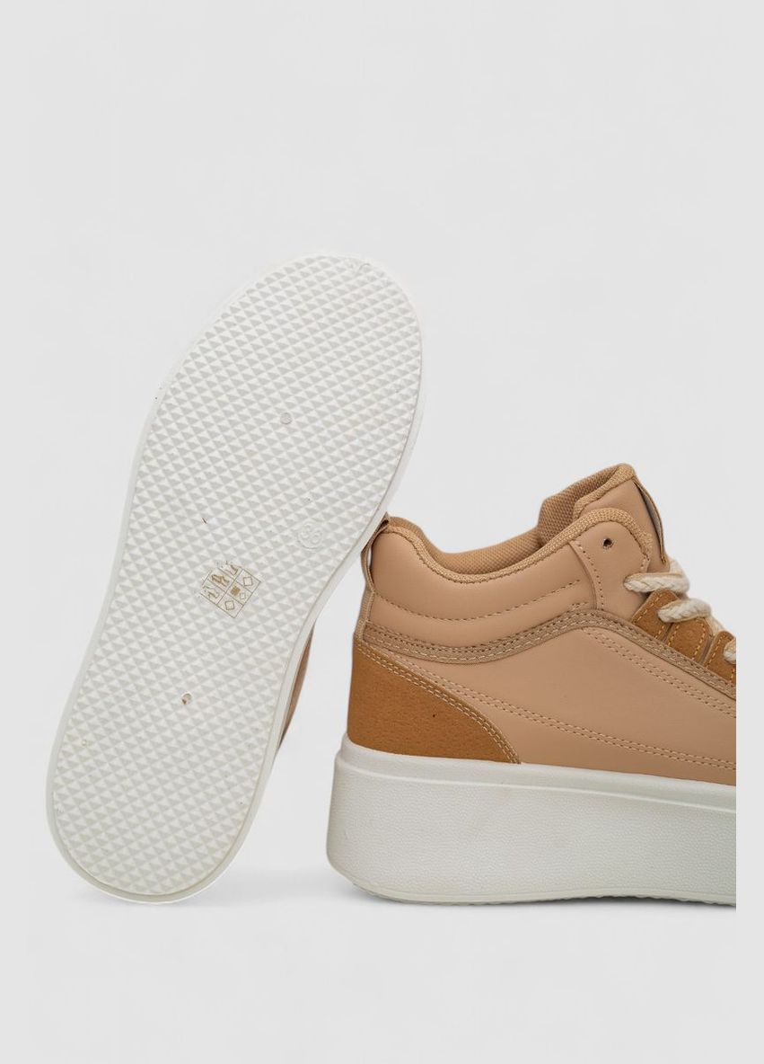 Кроссовки женские демисезонные на платформе, Gollmony бежевые всесезоны (317448899)