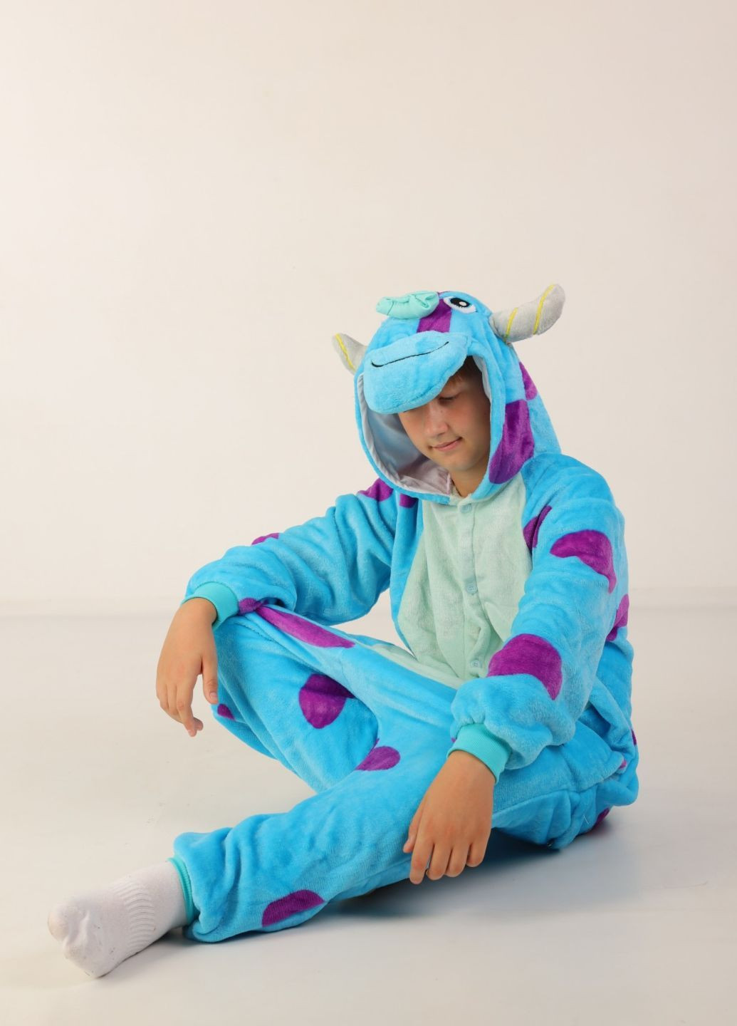 Кигуруми Салливан плюшевое с капюшоном и хвостом для мальчиков My Kigu (366219452)