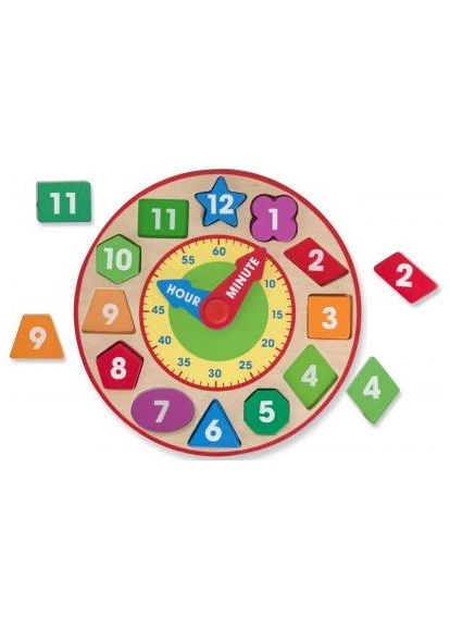 Развивающая игрушка Часы-сортировщик (MD18593) Melissa & Doug Часы-сортировщик (382245682)