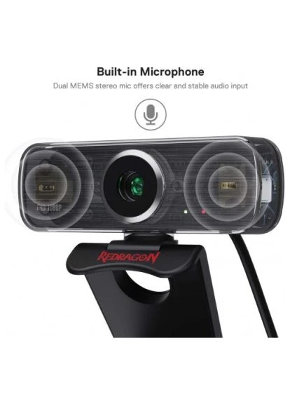 Веб-камера (77228) Redragon Hitman GW800-1 FHD (391710123)