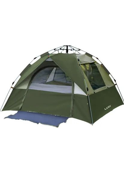 Намет автоматичний тримісний 2*2 (м) кемпінговий туристичний LU-0016GR Хакі LUGI (370439215)