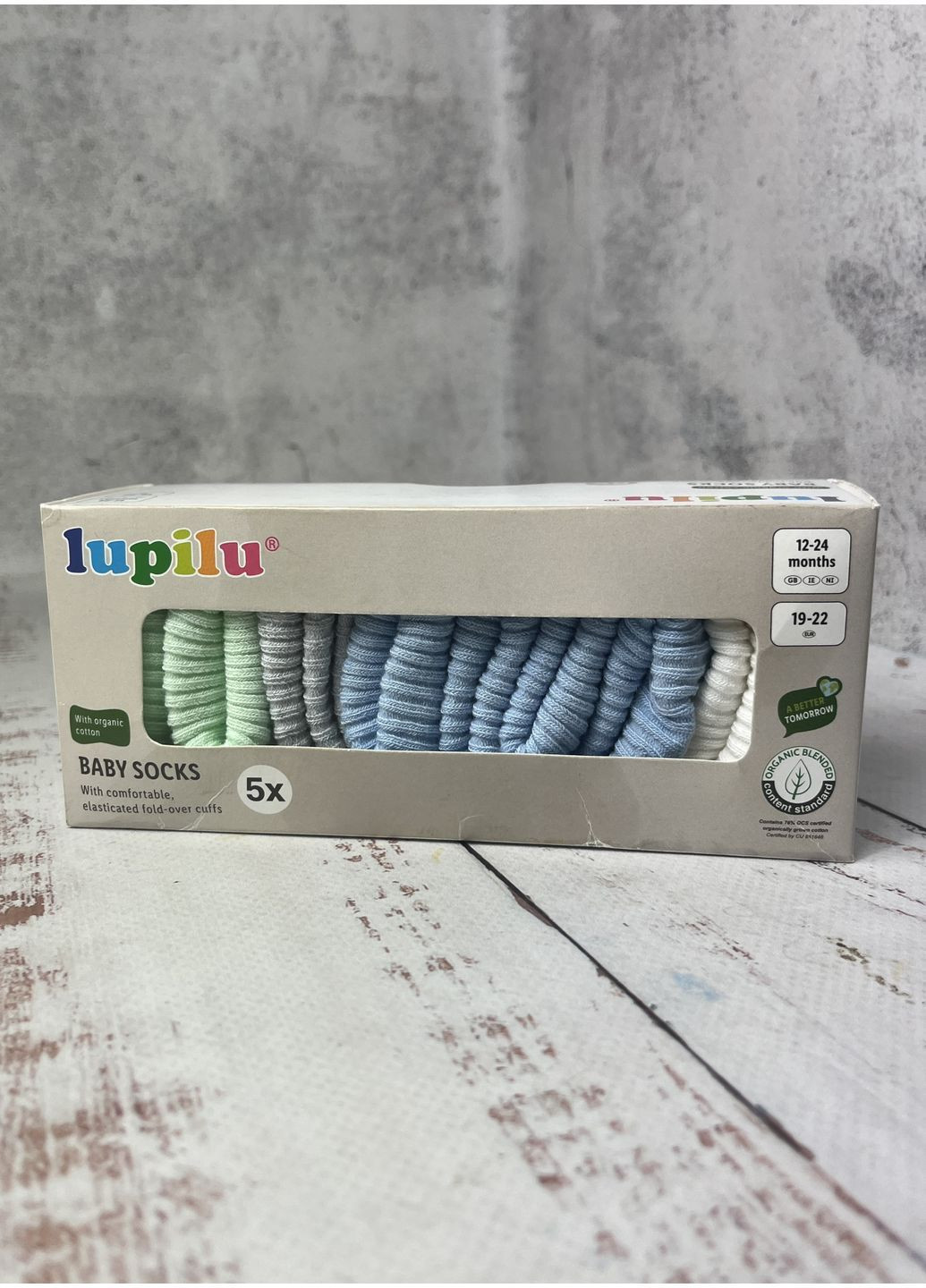 Комбіновані шкарпетки (набір 5 пар) дитячі на хлопчика різнобарвний (53/100) Lupilu однотонні (366265731)