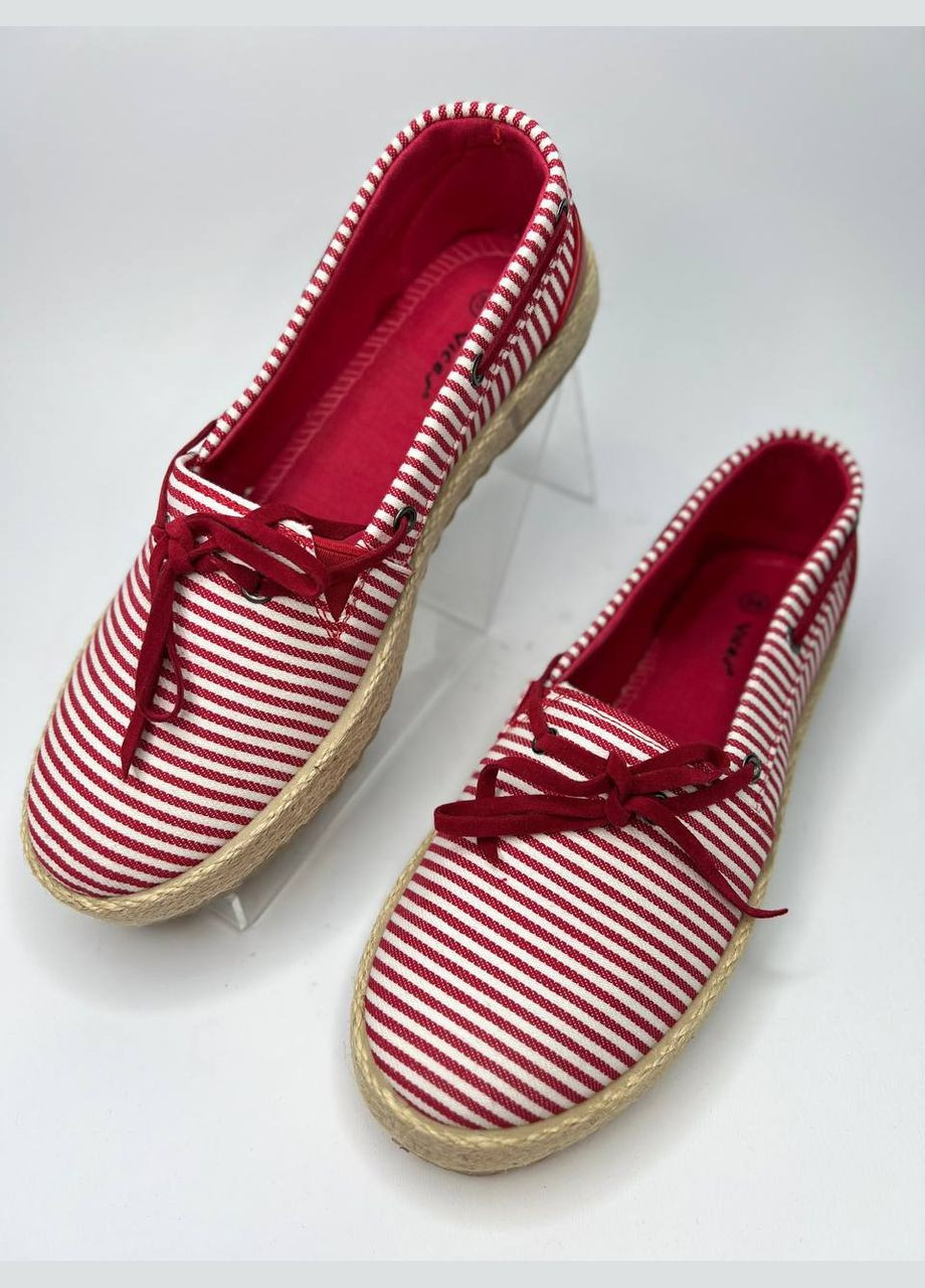 Червоні еспадрильї жіночі Vices смужка (303577513)