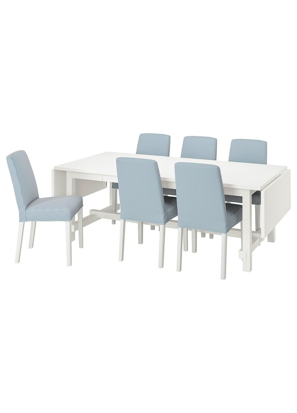 Стіл і 6 стільців ІКЕА NORDVIKEN / BERGMUND 210/289 см (s79407577) IKEA (278406563)