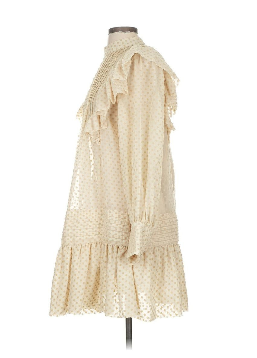 Світло-бежева сукня H&M в горошок