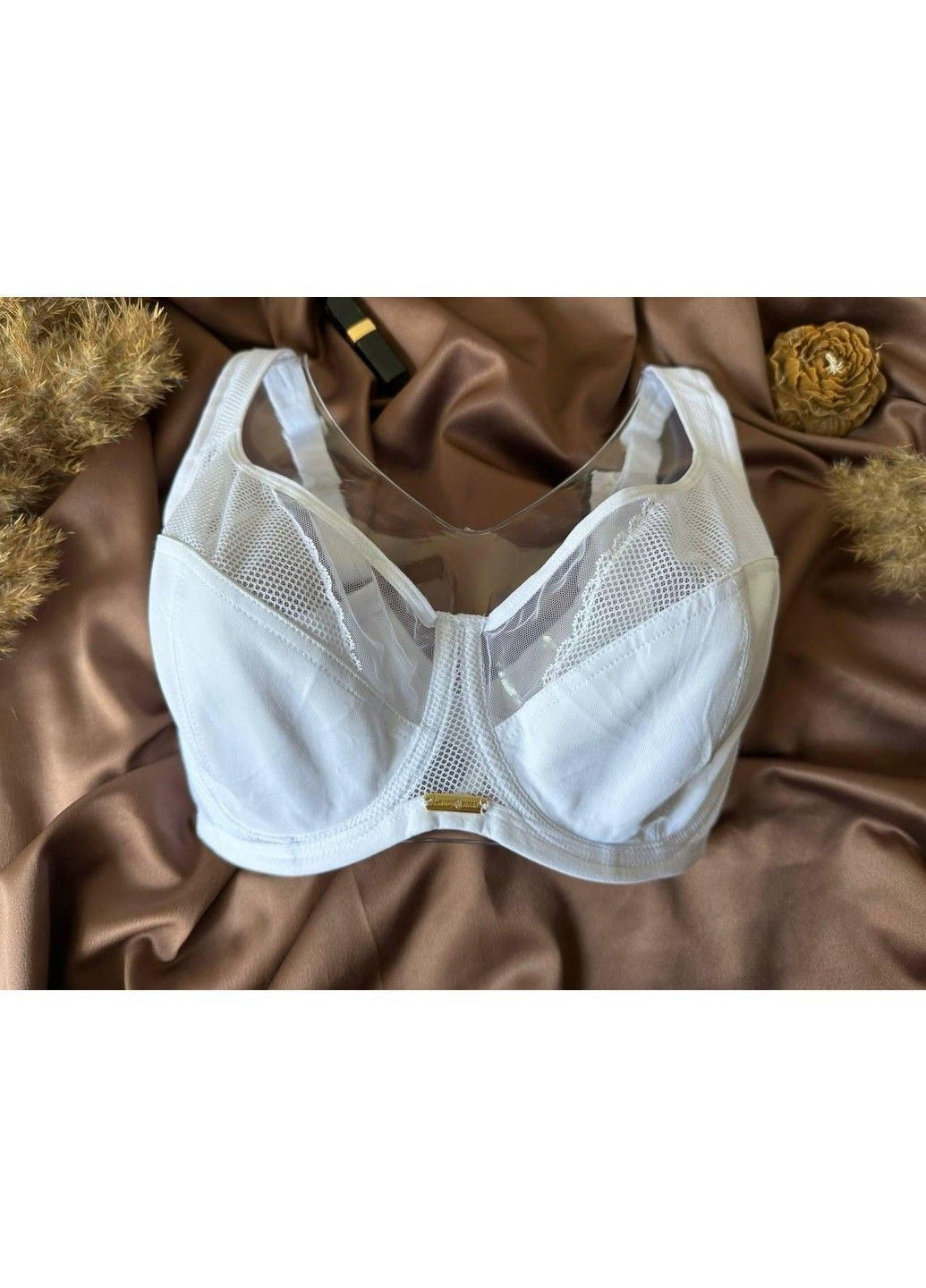 Белый бюстгальтер без поролона 11566 белый Lanny Mode