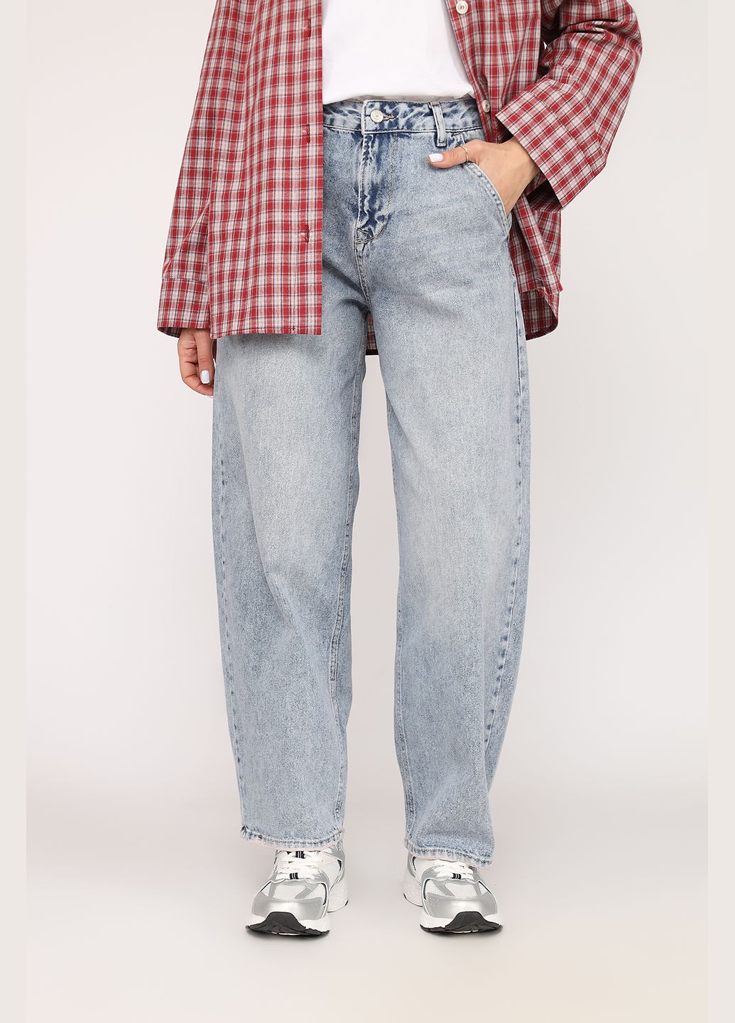 Джинсы skater женские цвет голубой CB-00271105 Yuki - (330222736)