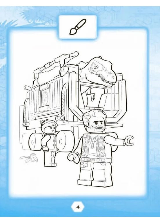 LEGO® Jurassic World™ Развлекайся и рисуй. Книга со стикерами Артбукс (370057913)