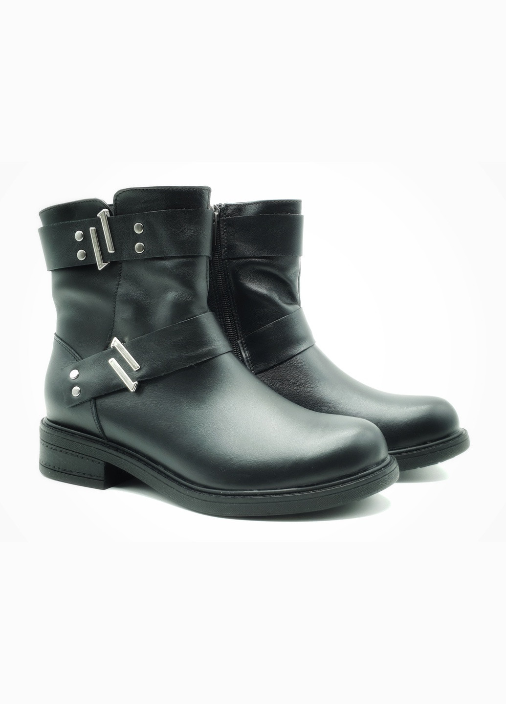 Осенние женские ботинки зимние черные кожаные fs-17-4 24 см (р) Foot Step