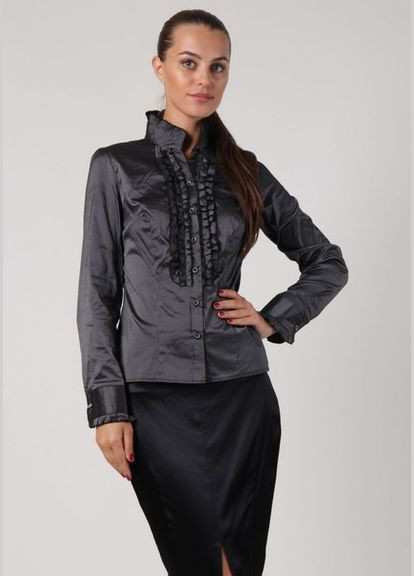 Чорна блузка чорна в тонку смужку р76 2 Льва