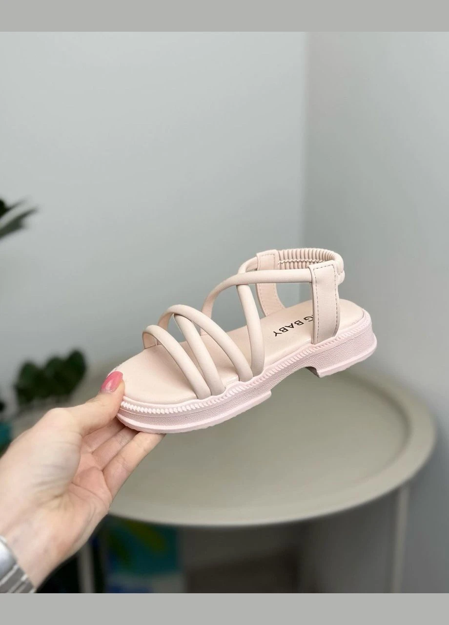 Дитячі босоніжки рожеві 1267 No Brand (317854755)