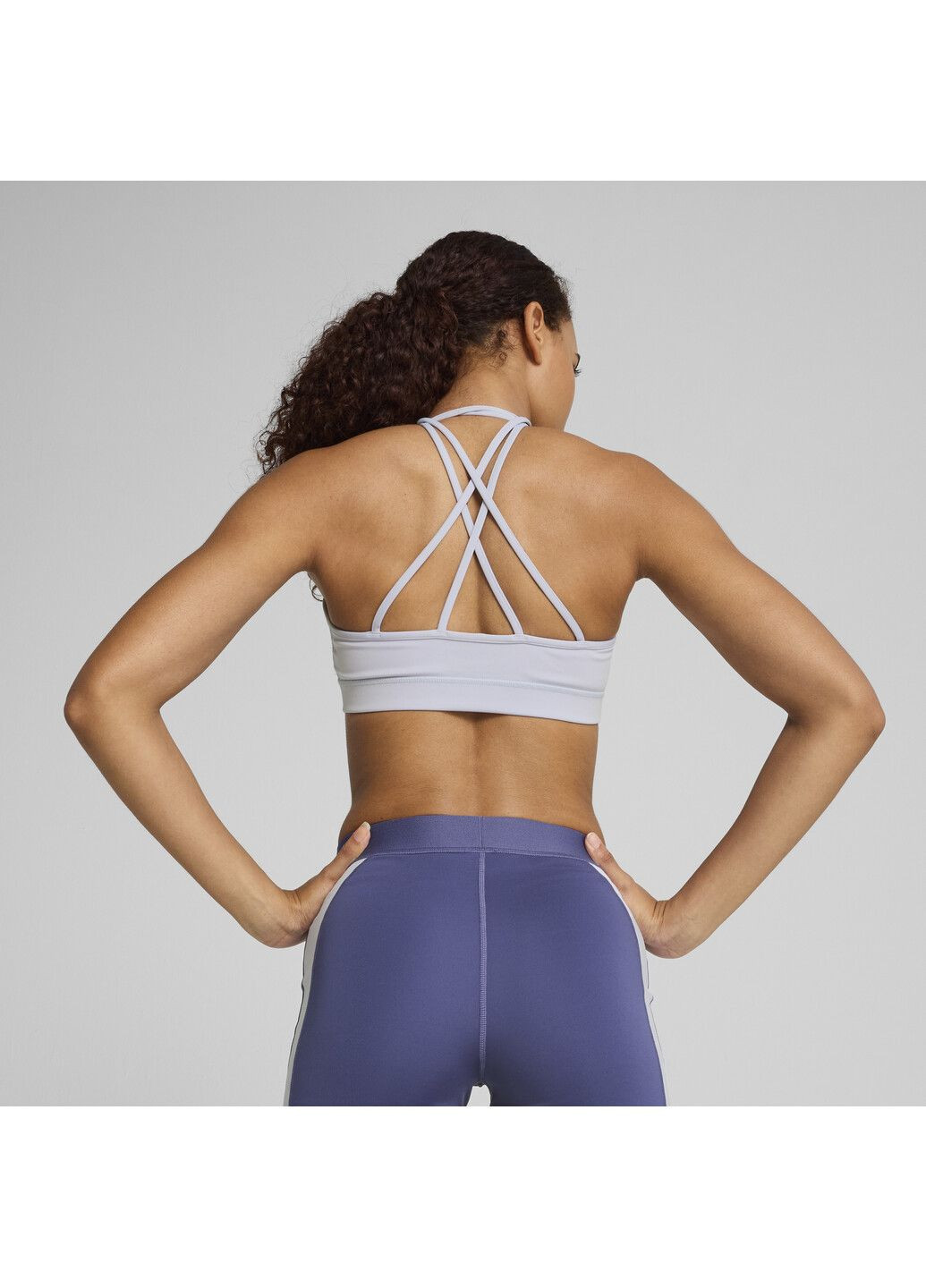 Синій спортивний бра move strappy training bra Puma поліестер, еластан
