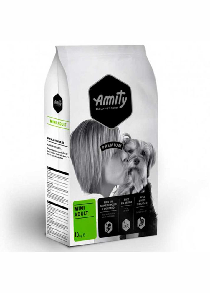 Корм для собак Mini Adult, для дрібних порід, з куркою і ягням, 10 KG AMITY (336370682)