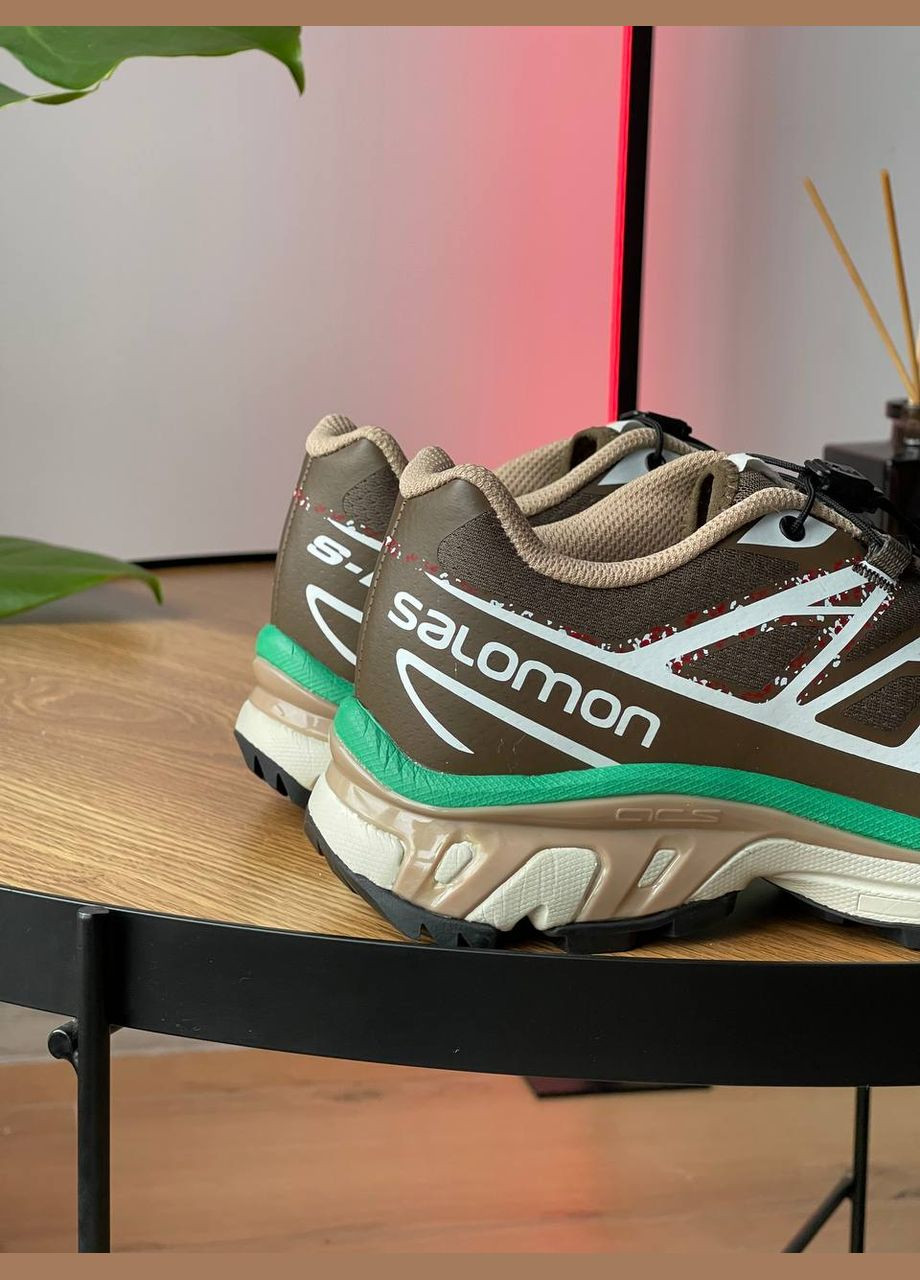 Цветные всесезонные кроссовки Vakko Salomon XT-6 Green Brown 473120