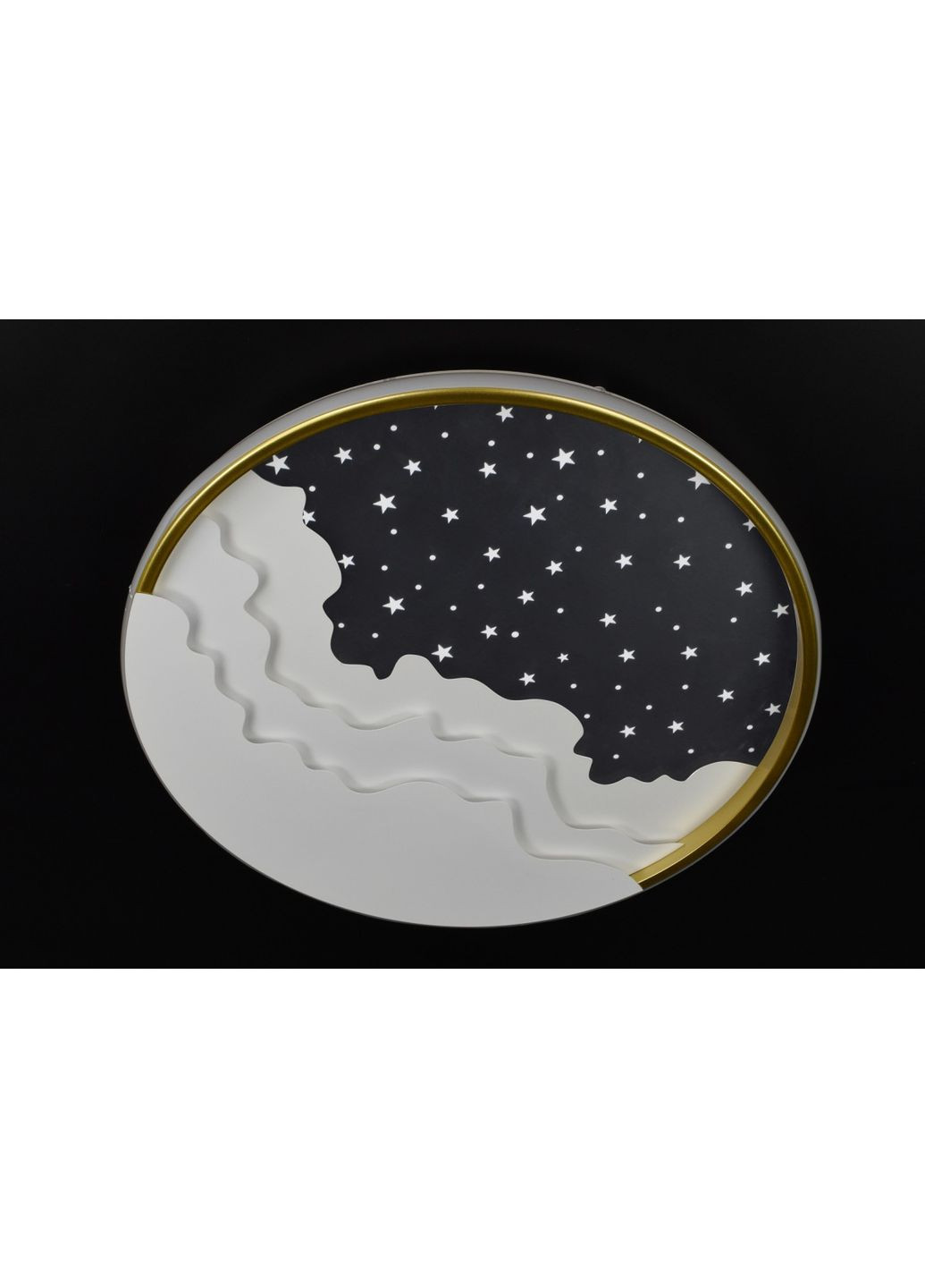 Люстра светодиодная потолочная LED светильник для квартиры на потолок лэд 26796 Золото 6х51х51 см. Sunnysky (364500519)