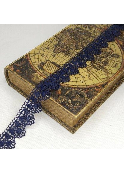 Кружево макраме 3.5 см (13 м) цвет-синий темный (729-30-154) Plus-plus (352743492)