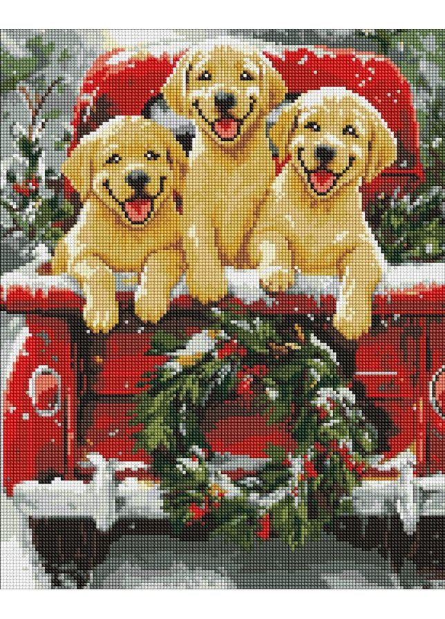 Алмазная мозаика Собачья поездка Идейка 40 х 50 AMO20006 IDEYKA (367581244)