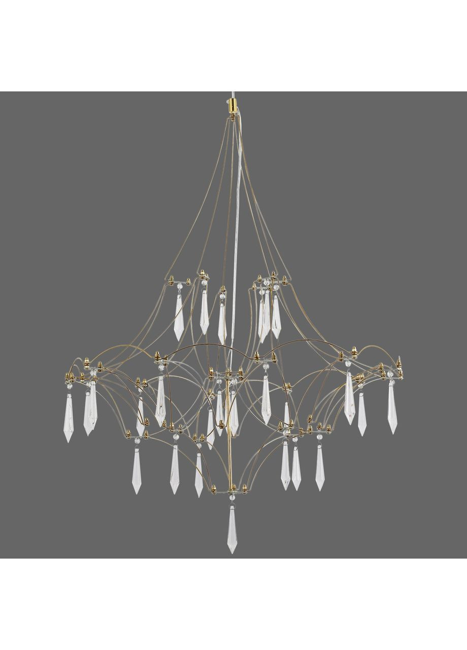 Люстра золота "CRYSTAL" арт-деко (918-L981 (600) GD) No Brand (370069919)