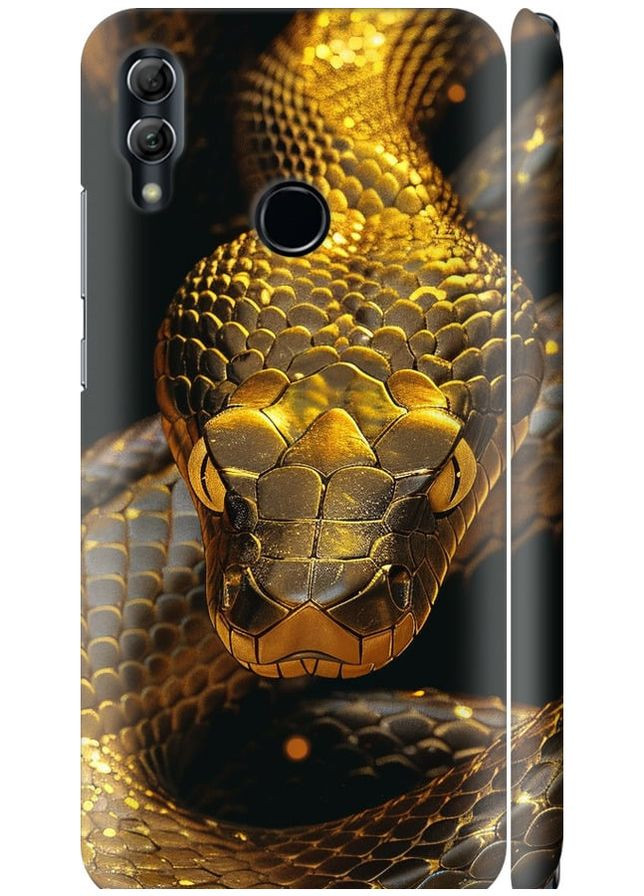 3D пластиковый матовый чехол 'Golden snake' для Endorphone Huawei Honor 10 Lite (286768993)