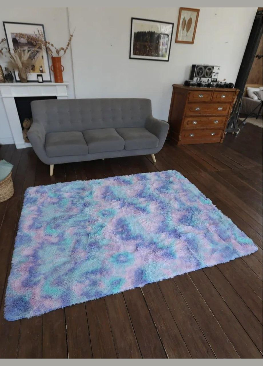 Коврик трава меховая ворсистая 90х180 Разноциетный (П4К-am-kulum-002) No Brand (323161139)