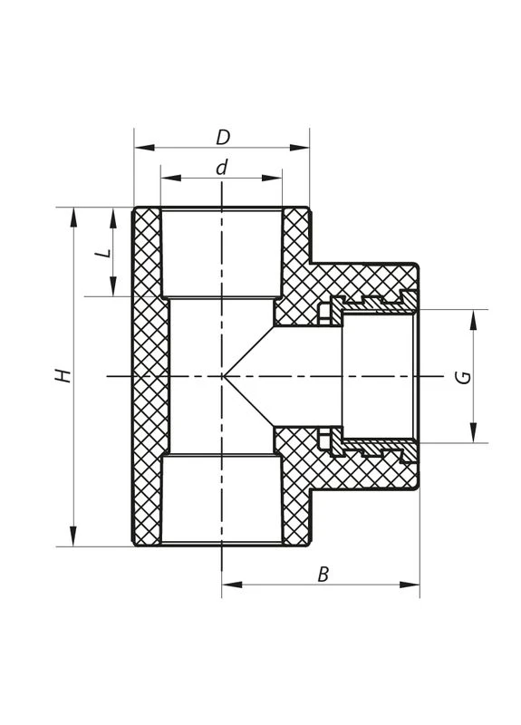 Трійник ВР 25x1/2F PPR (KP0124) KOER K0104.PRO (388161183)