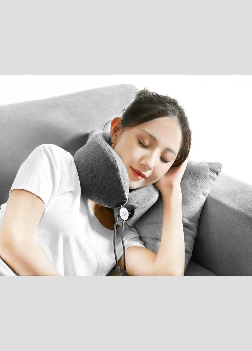 Подушка підголовник з масажером Le Fan Xiaomi Massage sleep neck pillow Gray (LRS100) Lf (290867309)