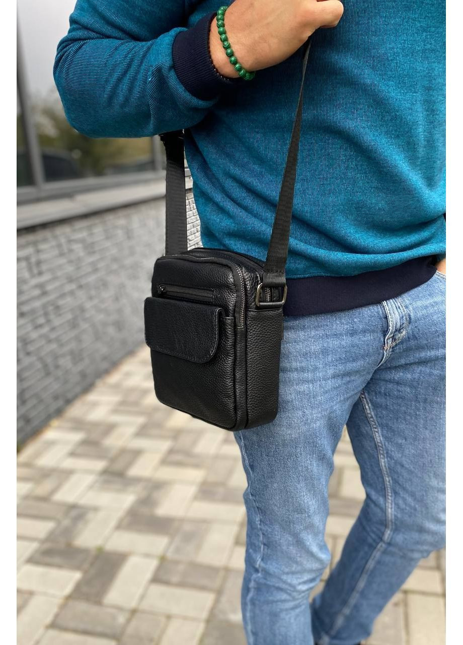 Шкіряна чоловіча сумка через плече City leather No Brand (366289511)